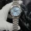 Rolex Day-Date in Platinum with an ice blue dial